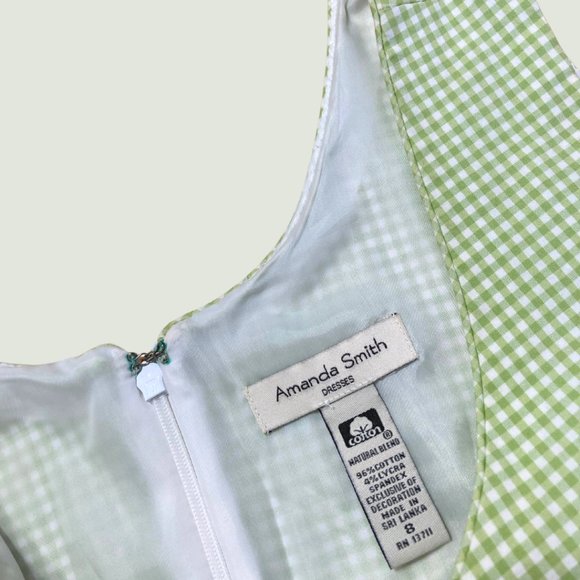 VINTAGE | Embroidered Gingham Amanda Smith Dress - Picture 4 of 5